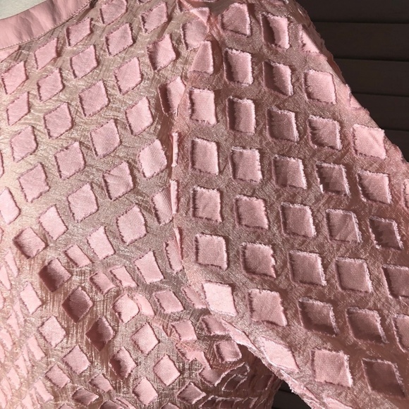 Dennis Basso Pink Organza Mesh Kimono Coat 24W - Picture 6 of 12